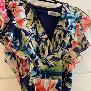 Gorgeous floral high low dress!